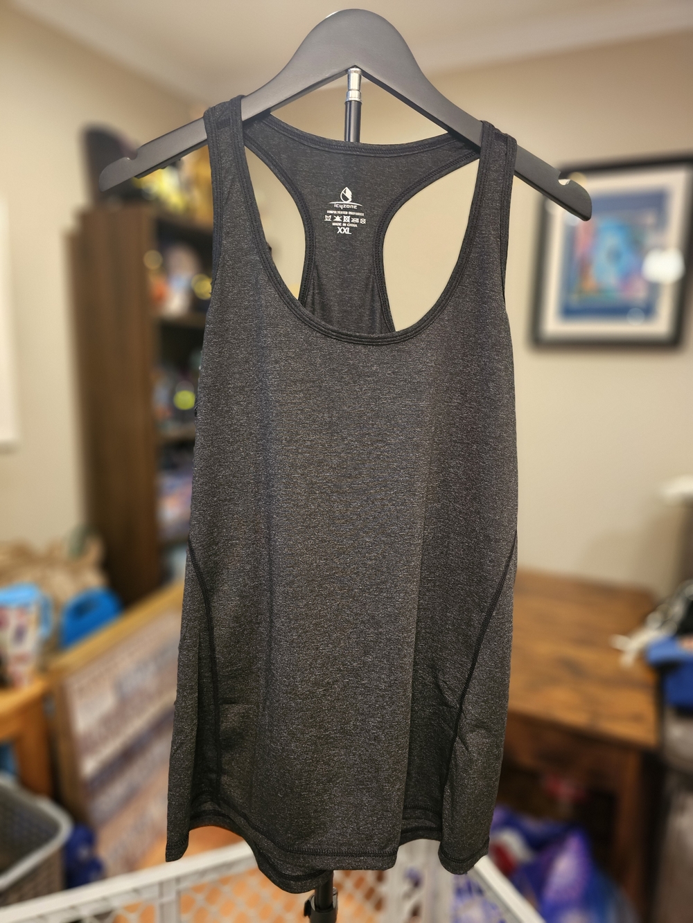 Athletic Racerback Tank Top - Dark Charcoal
